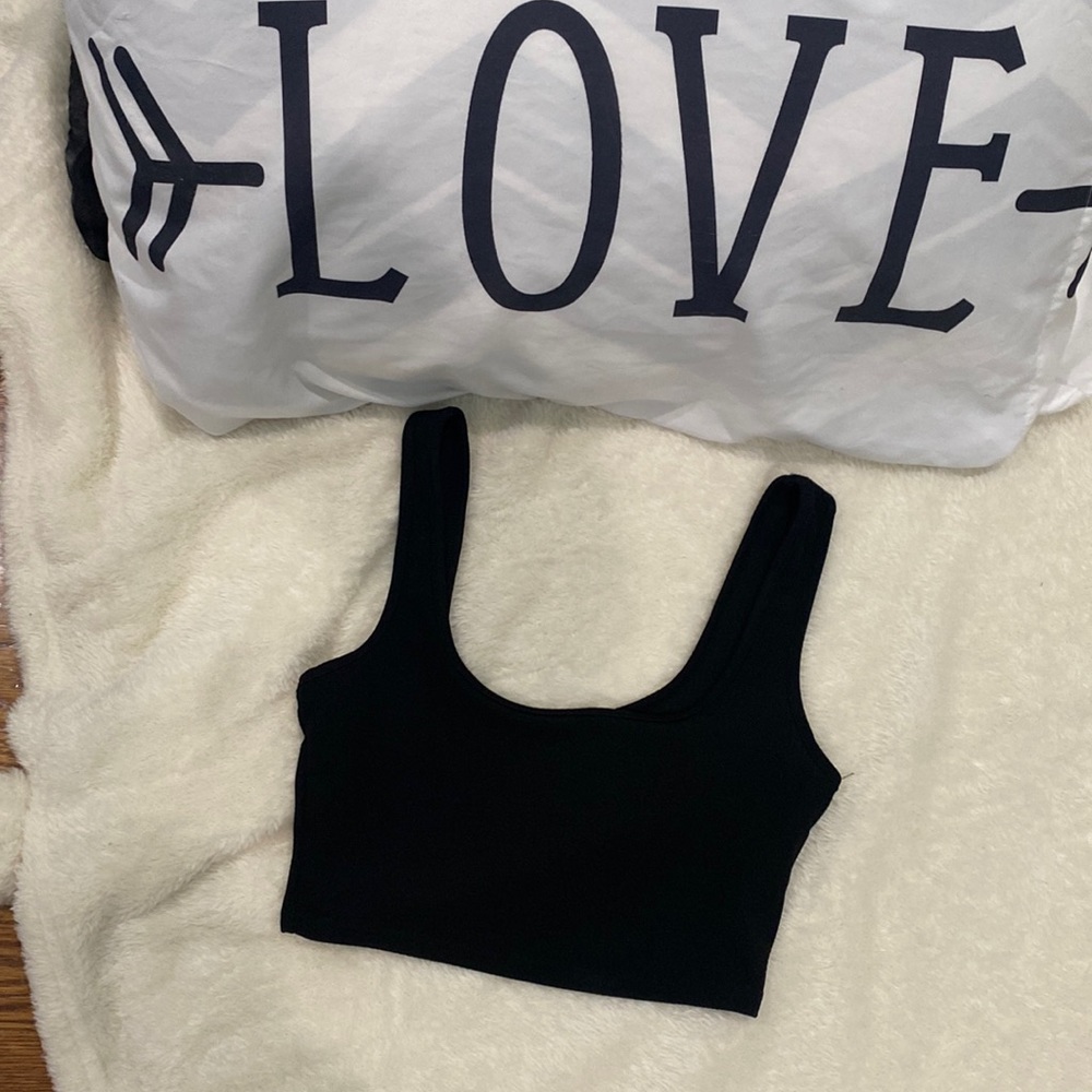 Shein simple black top.